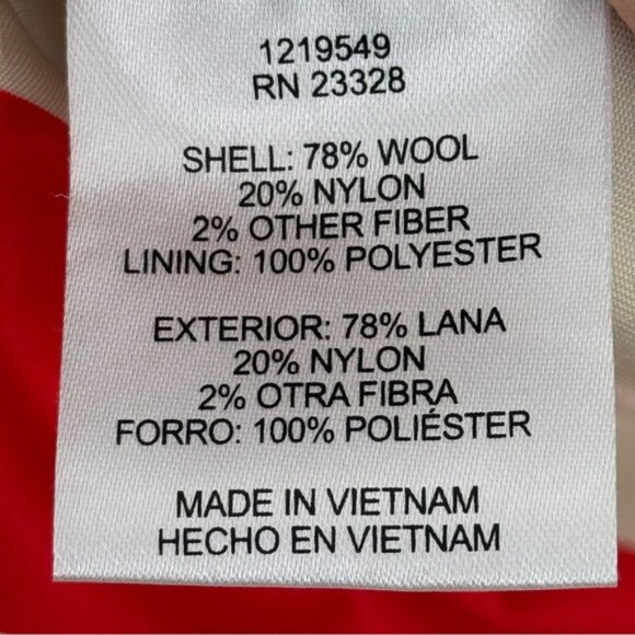 Pendleton Cherry Red Cascade Wool Coat - Picture 12 of 12